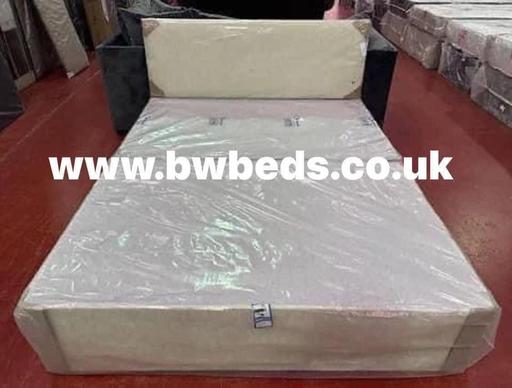 Buy & Sell South Yorkshire Rotherham - Photos for King cream Naples fabric divan base