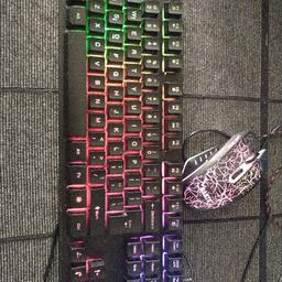 great buy for any set up ...gaming mouse lights up and keyboard has button to make it different lighting settings collect bd80pz