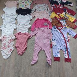 10 baby grows and 10 vests in use good condition pet and smoke free home collection in redditch or can post