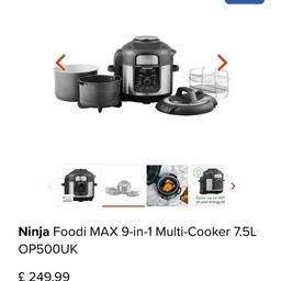Multi use cooker excellent in preparing special recipes. Comes with all included items. Used extremely few times as we do not have guest often. Want to free some space in my kitchen. But if you are a foodie you are gonna love this appliance.
Smoke free pet free home. Clean kitchen.