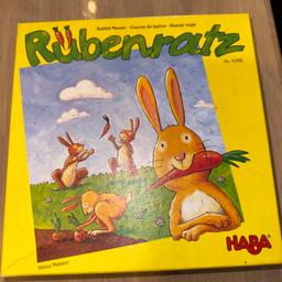 Verkaufe in Bensheim- Auerbach: Haba Spiel „Rübenratz“, sehr guter Zustand, vollständig. Tier- und Rauchfreier Haushalt