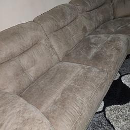 This is an brand New and Excellent condition Sofa that is A corner sofa that it is also beige colour and it's very comfortable with polishing.
