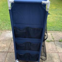 Very sturdy camping wardrobe. Has 2 sides for hanging and also has shelves so can be used in your preferred formation. Good condition. Collection only.