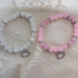 These are very cute and nice bracelets which are on very good condition and doesnt break easily