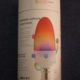 LIFX Candle Colour Bulb [B15 Bayonet Cap]
In good condition, comes in original packaging but without instructions. Simple “plug and play” setup with HomeKit (setup code on bulbs side). Polychrome technology, allowing multiple colour zones across one bulb! (As shown in images). 15 years life left, save on electric with low-cost LED bulbs!