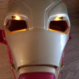 Iron man mask and gloves with sounds and lights