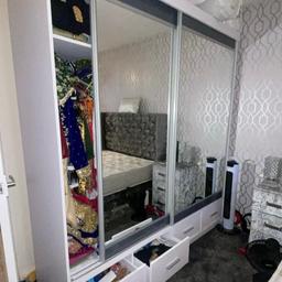 Hiya selling my double mirrored wardrobe got lots of storage!!! Due to house move cannot take with me due to size! But really a good wardrobe with lots of life left in! Collection from B19