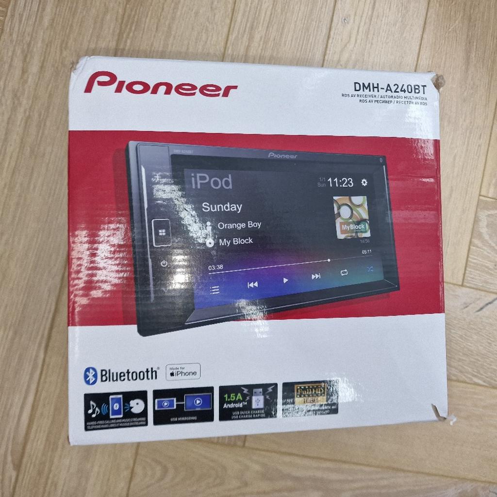 BRAND NEW PIONEER DMH A240BT STEREO

USED FOR 5 MINS TO TEST IT ALL WORKS

INCLUDES SURROUND, CAGE AND LEADS

RADIO, USB, AUX, REVERSE CANERA OPTION, BLUETOOTH ETC

ORIGINAL BOX

SELLING ONLINE FOR £165

REVIEWS ARE GOOD

GRAB A BARGAIN

PRICED TO SELL

COLLECTION FROM KINGS HEATH B14  OR CAN DELIVER LOCALLY

CALL ME ON 07966629612

CHECK MY OTHER ITEMS FOR SALE, SUBS, AMPS, STEREOS, TWEETERS, SPEAKERS - 4 INCH, 5.25 AND 6.5 INCH