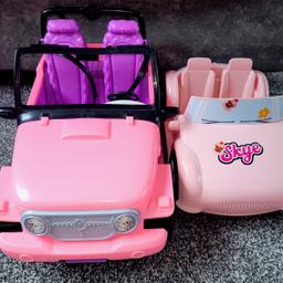 Barbie Vehicles:
Jeep
Car
Motorcycle 
Great condition 

check out my other items I have for sale...huge clear out going off...doing bundle discount on 3items or more 😀
