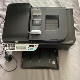 Office jet 4500 printer, copier and fax machine in very good working order with spare brand new hp 901 black ink and colour ink both worth over £50.  Happy to sell separately for £20 for both inks and £20 for printer
