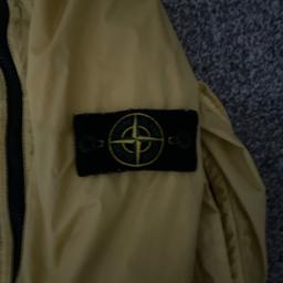 Yellow lamy flock stone island jacket size S barley ever worn perfect condition