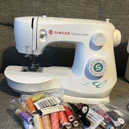 Purchased a sewing machine a couple of weeks back and not used it but they will only exchange and my wife is not interested as she has changed her mind about wanting to learn. 

Box has been opened but never used! 

Comes with needles, bobbins, thread and other accessories! 

Collection only
