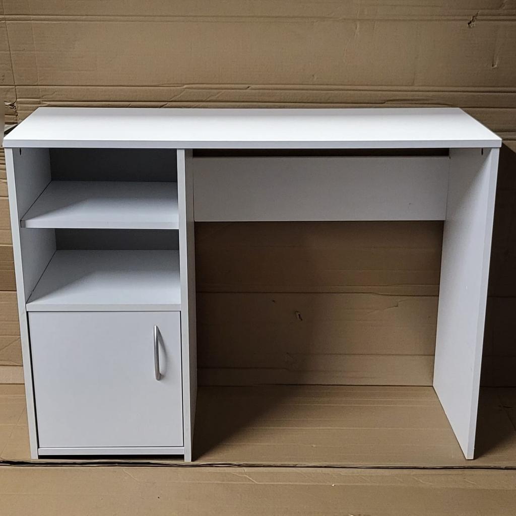 Lawson Desk - White

Delivery from £10
Same day delivery available

💥ExDisplay. Assembled💥

Lawson office desk makes the perfect work station. It has plenty of storage space, featuring 2 open shelves so that stationary and paperwork are easy to access. Plus, one of the shelves is adjustable so you can set it up to suit your needs. A flexible, sturdy design, the Lawson will make a great addition to your bedroom or home office

Part of the Lawson collection

Wood effect desk with plastic handles
1 door
1 fixed shelf and 1 adjustable shelf
Easy cable access. Maximum screen weight desk will hold 20kg
Size H73.2, W99.6, D39.4cm
Weight 20kg
Under desk chair space H70, W62cm.

💥Check our other items💥