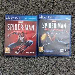 perfect condition both games
single prices
spider man £11
miles morales £15
together £20
call 07306099557