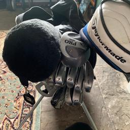 Clubs will be cleaned thoroughly before sale - some light use marks.
Driver - Taylor Made SLDR
3-wood
7-wood
Irons 4-9
PW and SW
52 degree W
Putter
Irons are mostly Lynx - the 4i is RAM and 9i is Hippo.