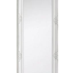 Lovely white antique style mirror
Can be free standing
Or hung on the wall vertically or horizontally

Buyer must collect

Size 170 x 90 cm

Ideal for bedroom
Hall or living room