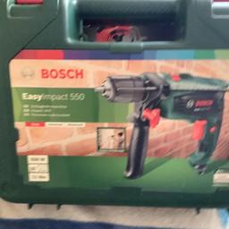 Bosch easy impact 550 w electric power drill keyless chuck in case in very good condition pick up only.any questions please feel free to ask,call our text dave on 07979297250
