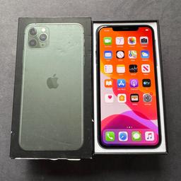 Midnight Green Apple iPhone 11 Pro Max

64GB Memory

Unlocked to all networks

Good condition in full working order

Excellent battery life - 100% battery health

Collection from Erdington, can deliver for a fee - NO OFFERS