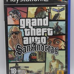 Angeboten wird hier das Spiel GTA San Andreas für die Playstation 2 in einem guten Zustand.

HW: Es können leichte bis mittlere Kratzer vorhanden sein !