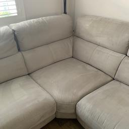 Corner sofa. Originally from sofology. Electric recliner and USB charger. Very good condition 2yrs old