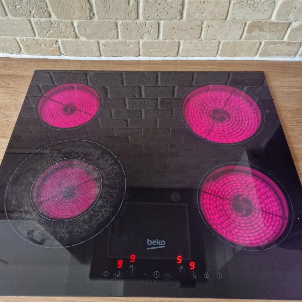 Beko Electric 4 Burner Ceramic Hob

Used

Bottom left hob has been heavily used and does not heat up as well as the other 3 hobs. Other than that this item is in perfect working condition.

This sale is for the hob only, would require your own cable.

Beko
4 burners
Ceramic
H-3.7cm, W-58cm, D-51cm
Touch controls
Child Lock
Heat indicators
Automatic stop
6.7Kw
2020 model

Collection from Kent ME2, or can deliver for a small fee depending on where you are.