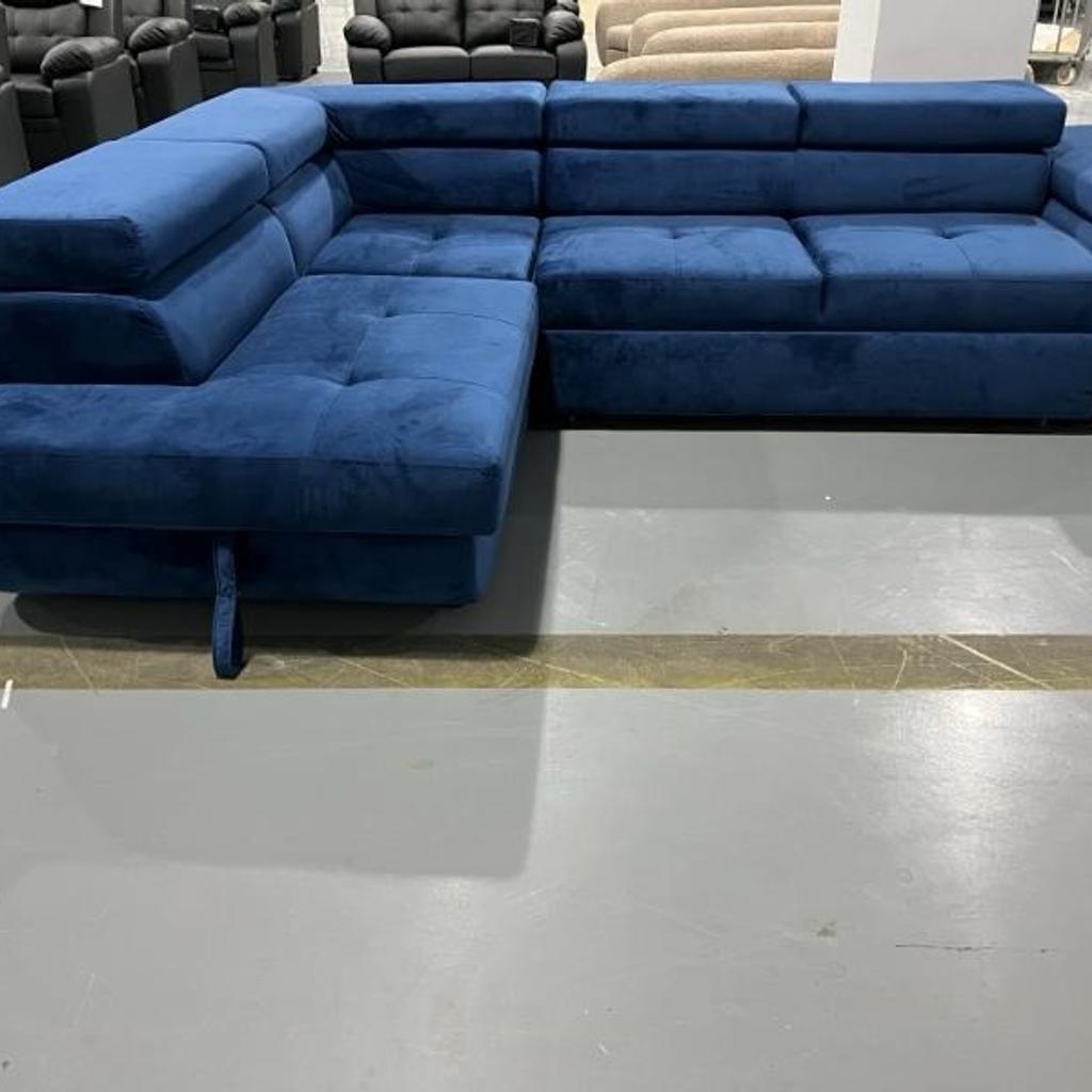 Anton corner sofa bed will be a great centerpiece of a modern living room . Due to it's size & a long chaise , it will accommodate all your family & friends .
Chrome , metal legs are the great addition to this stylish sofa.

🔎 Specifications :
• Available in right & left hand orientation
• Contemporary Design
• Sleeping Function
• Pull-out Mechanism
• Storage For Bedding
• Different Colour Available
• Three Adjustable Headrests
• Comes With Two Sections

Dimensions :
Sofa : Width 270cm
Depth 235cm
Height 92cm
Sofa Bed : Width 195cm × Depth 118cm
Contact me on my business whatsapp for more information
+447355332278