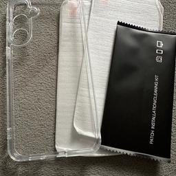 Samsung Galaxy A55 5G Hülle Schutzhülle Case mit Kameraschutz & 2 Schutzfolien Transparent 
Versand gegen Aufpreis möglich. 
Keine Garantie und kein Umtauschrecht!