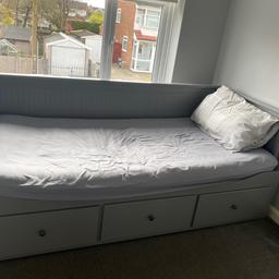 IKEA Day bed frame with 3 built in draws plenty of room no mattress included like brand new