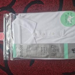 1 white polo shirt from matalan other size t shirts for school available single.pieces