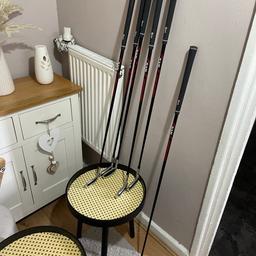 Left handed 
X6 golf clubs
RAM 
Black and red
Collection only