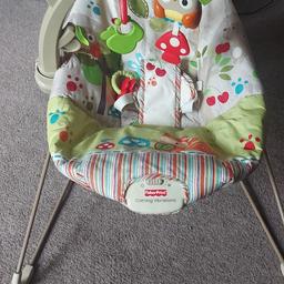 Baby bouncer with battery operated movement/vibration