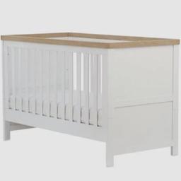 Mothercare Lulworth cot bed x2 available both in great condition and both with a spring mattress 1 barely used (with a protector so mattress itself is like new) and the other mattress unopened still in packaging. There is also a 3 draw dresser with changing station available. Slight bend to base of bottom draw but can be easily fixed otherwise in well condition and looked after. 
I can do a bundle please let me know what you need. 
Cot beds and £100ea
Used mattress £30
Unopened mattress £50
Dresser with changing unit £50