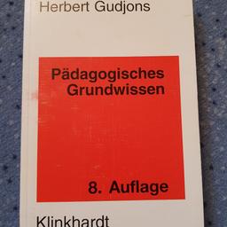Buch fürs Pädagogikstudium
Herbert Gudjons