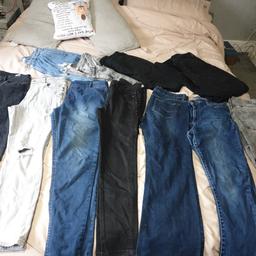 ladies 14 jeans vgc 11 pairs in total skinny boot cut mom jeans blue black grey new look m&s primark Morgan all vgc had a massive clear out pick up s63 can deliver local