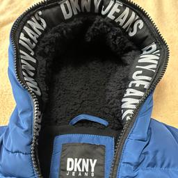 DKNY brand new puffer faux fur jacket