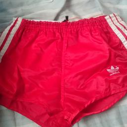 vintage Adidas football shorts, string is knotted at the waist so will need sorting, they have some wear due to been 30+ yrs old, small n size aprox 26"
Collection Crofton wf4 area