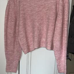 Pink topshop knitted jumper. Worn once or twice great condition