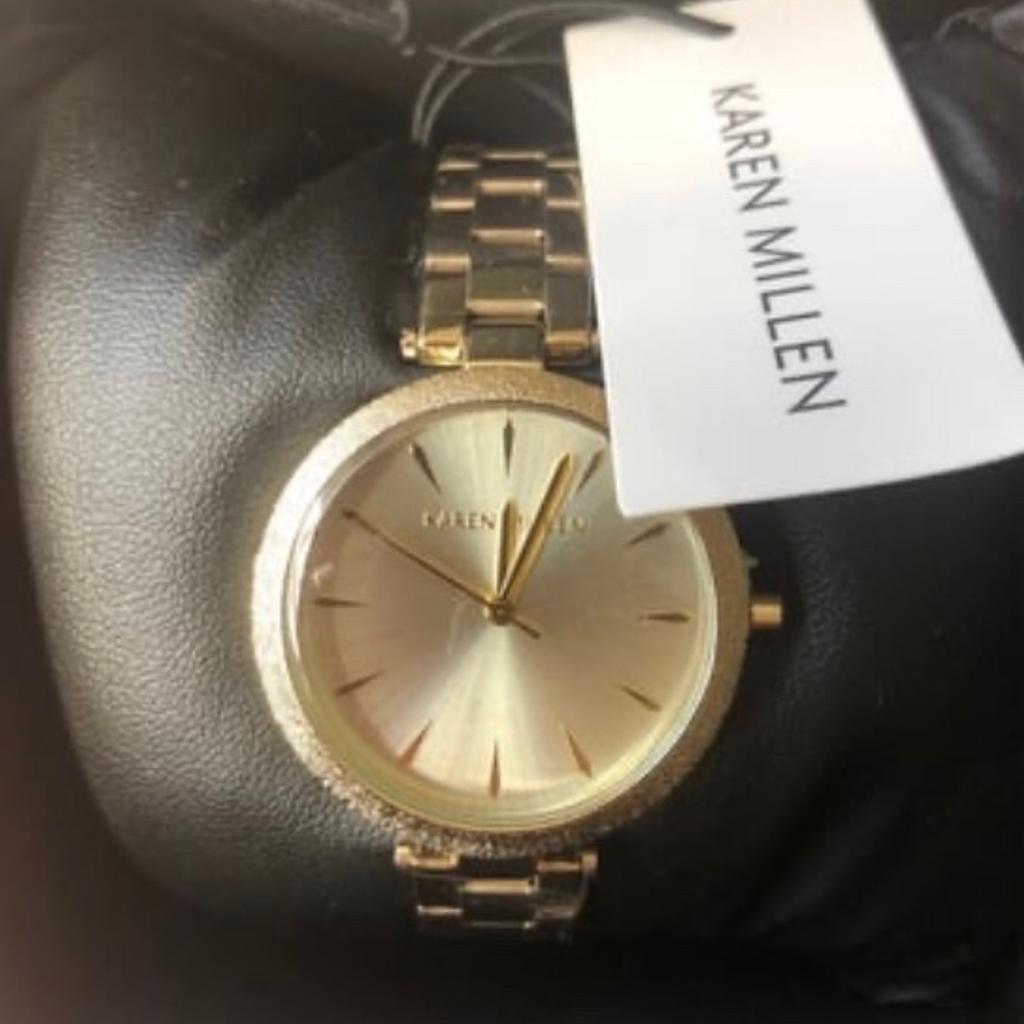 Women’s Karen MILLEN watch
Brand new with box
Gold
Can deliver local