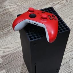 Xbox series x console
with one official red controller
and power lead

Comes With 2 Games Disc Only XBox One Titles:
WWE 2K20
FIFA 16

It's an Ideal Gift

Can deliver locally for a fee (Please message to discuss)