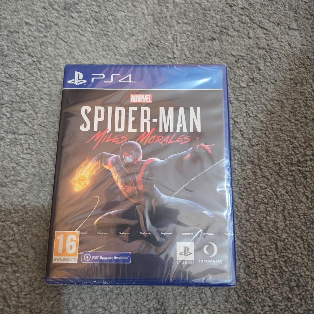 brand new unopened ps4 spiderman miles morales game.

son was bought 2 for Christmas.

possible local delivery.