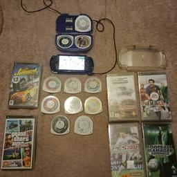 Hi selling a fully working psp with 2 chargers 16 games 2x32gb memory cards plus 2 spares or repairs psp