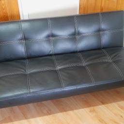 FAUX LEATHER SOFA BED


165CM LONG

95CM WIDE

30CM BASE HIGHT

70CM BACK REST HIGHT


GOOD CONDITION

NO MAJOR BLEMISHES TO NOTE


FOUR LEGS THAT UNSCREW


COLLECTION ONLY


CASH PREFERED


MESSAGE ME IF YOU HAVE ANY FURTHER QUESTIONS