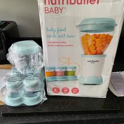 NutriBullet baby blender with extra batch bowl and storage pods, only used once £50 ono