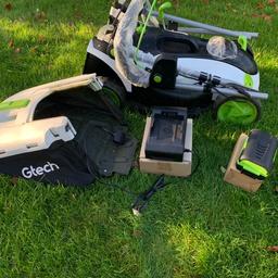 GTech CLM 50 lawnmower 48v lithium battery with 40 mins runtime 42cm cutting width 50L grass box folds down for easy storage Amazon price £528 GTech RRP £599.99 hardly used selling due to health quick sale except £220.