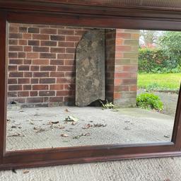 Large vintage pine over mantle mirror. 100cm wide x 80cm high 
This is an attractive style over mantle mirror,
Viewing welcome
