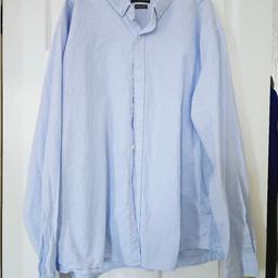 pale blue coloured shirt, front button fastening, size 3XL.

cash and collection only, thanks.
possible delivery to Conisbrough on Saturday mornings only around 11 am.