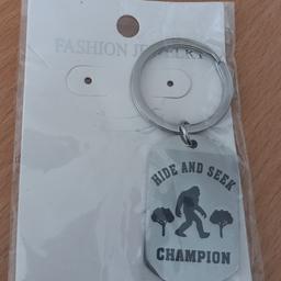 Hide and seek champion keyring
New stainless steel.