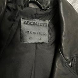 All Saints Leather Biker Jacket, Dalby style.
Ladies size 12, black.
Never been worn, immaculate condition.
Cash and collection only please

REDUCED FOR QUICK SALE