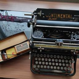 verkaufe alte Continental Schreibmaschine mit Reinigungsset

Preis ist verhandelbar