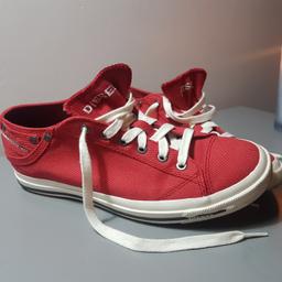 Trainers, unisex I'd say. Colour: red. Size: US10/EUR41. Brand: DIESEL. Condition: Like new, worn only twice.